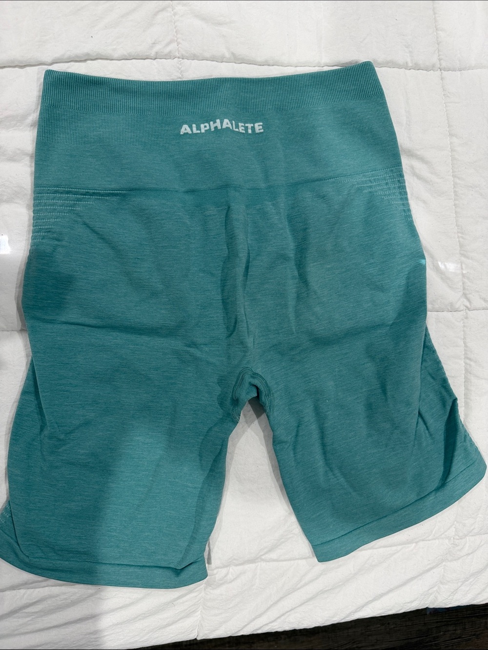 Alphalete Teal Seamless Biker Shorts
